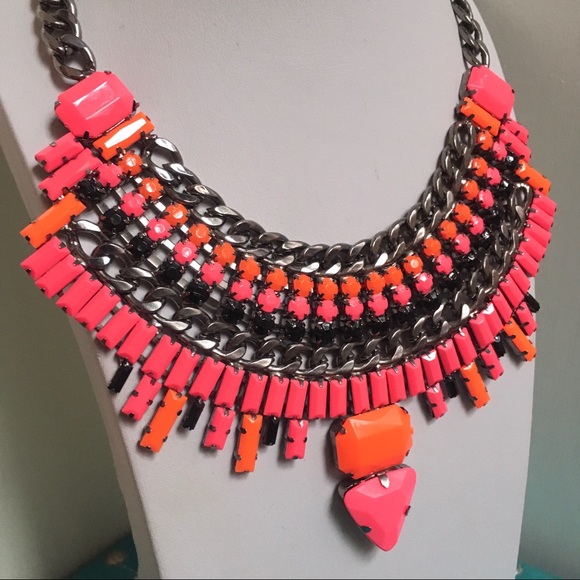 Neon Statement Necklace Anthro Dannijo Dylanlex - Picture 7 of 7